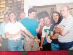 L-R Derek White, Colin Woodbridge, Ian Pritchard, Gareth Robinson, Paul Stott, Karl Highcock, Damien O'mara and Keith Sefton